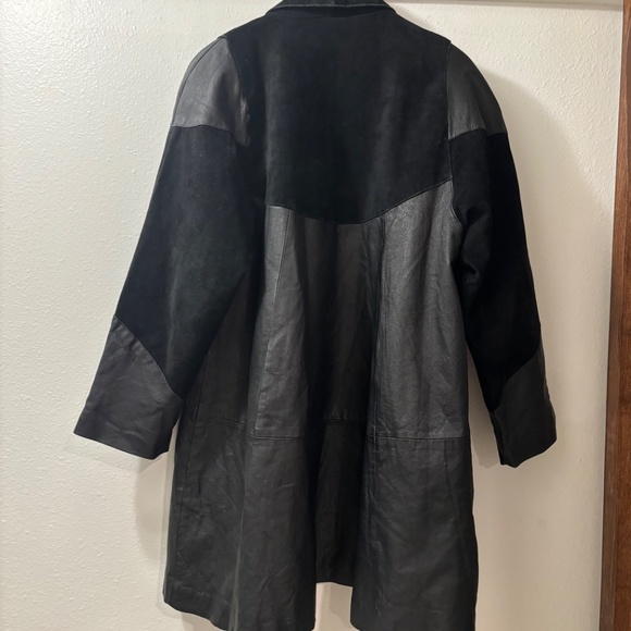 Direct Action Dany Newyork Women's Black Leather Suede Jacket Sz L - Picture 8 of 13